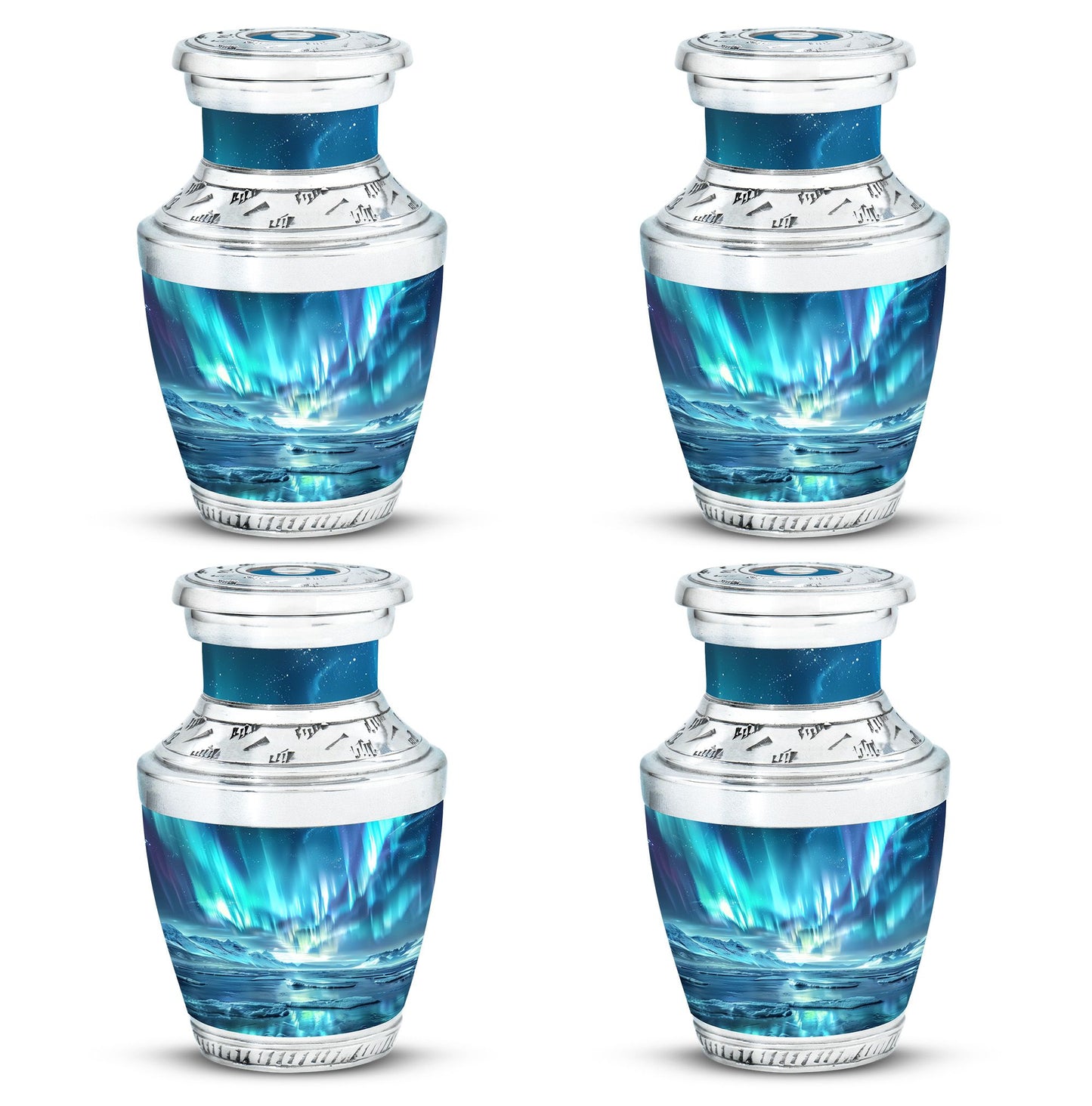Personalized Galaxy Memorial Urn for Human Ashes - 10-inch, 200 cu in - Yatskia