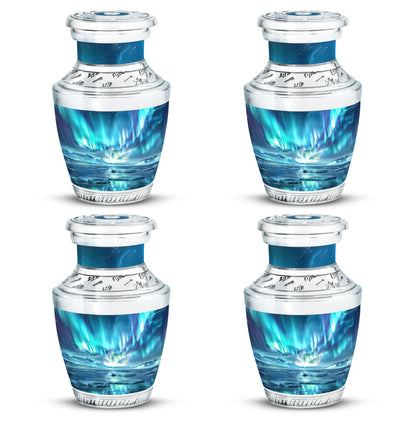 Personalized Galaxy Memorial Urn for Human Ashes - 10-inch, 200 cu in - Yatskia