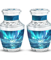 Northern Lights Memorial Urn For Ashes Large Funeral, Ashes Urn