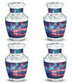 Northern Lights Small Urn For Human Ashes Funeral, Ashes Urn For Ashes