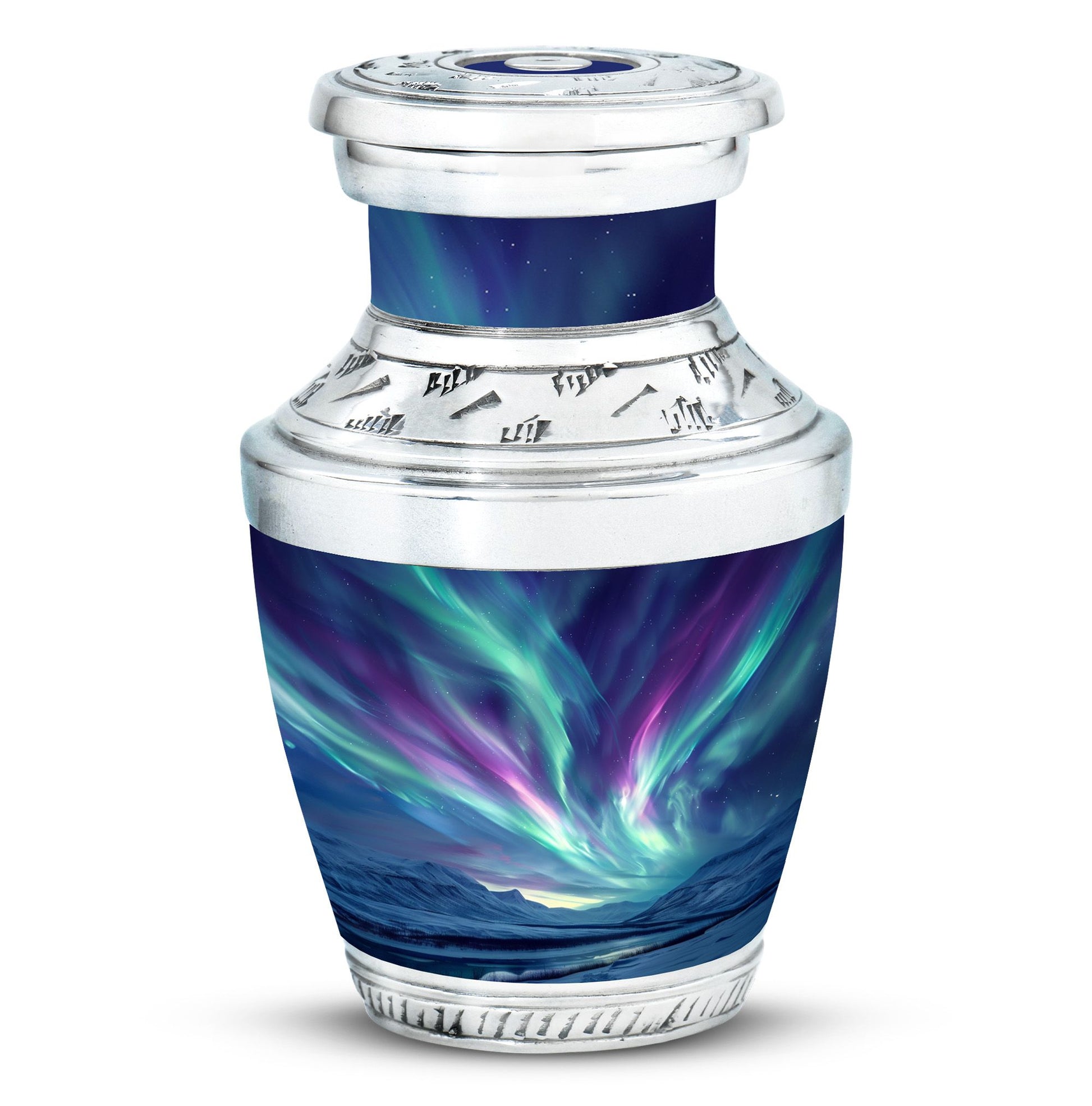 Northern Lights Funeral Urns For Ashes - Cremation Urn For Human