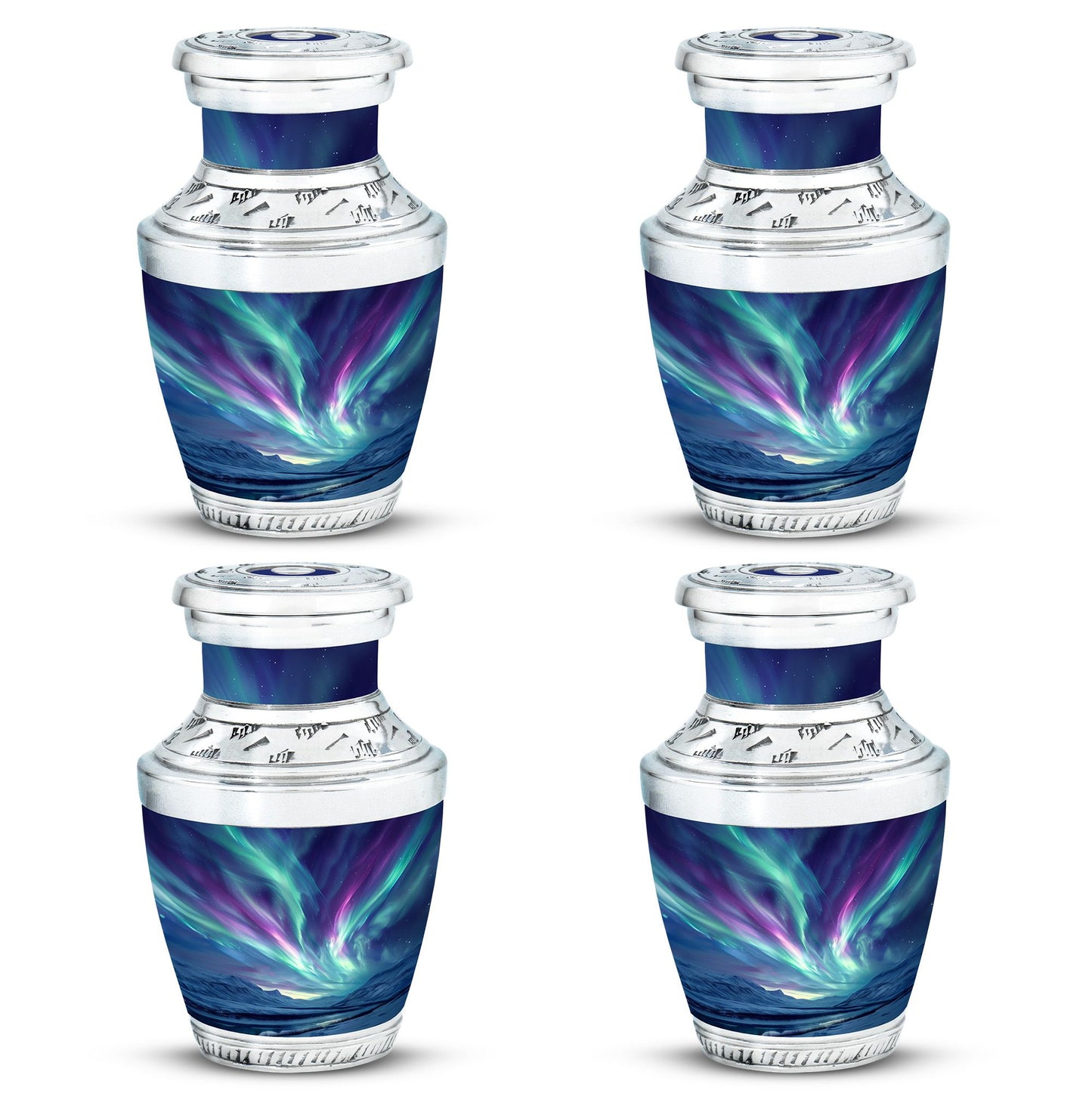 Personalized Galaxy Cremation Urn for Human Ashes - 10-inch, 200 cu in - Yatskia