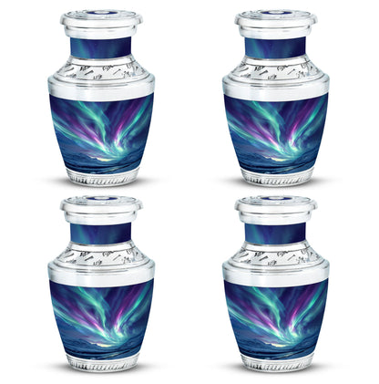Personalized Galaxy Cremation Urn for Human Ashes - 10-inch, 200 cu in - Yatskia