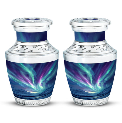 Personalized Galaxy Cremation Urn for Human Ashes - 10-inch, 200 cu in - Yatskia