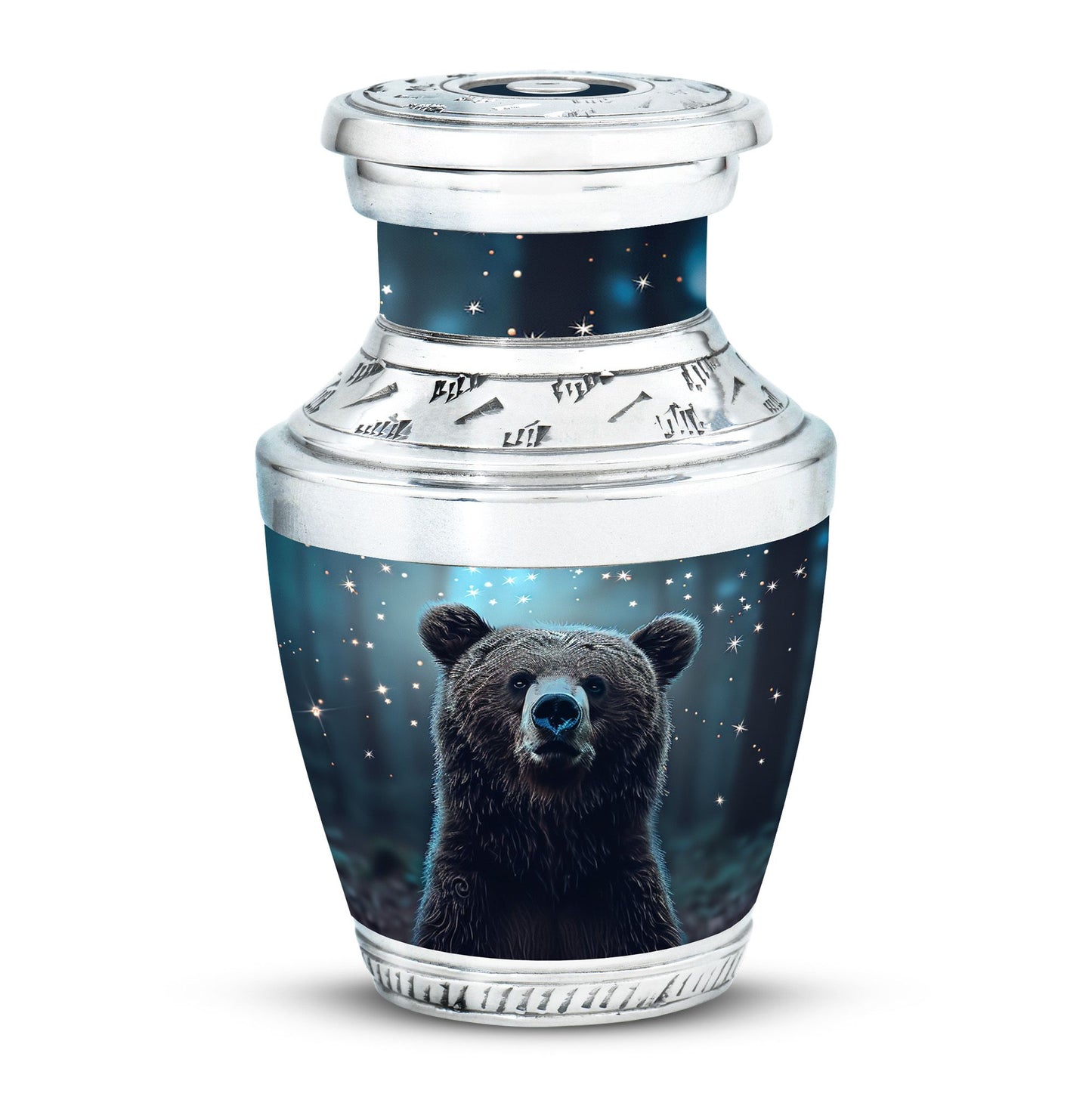 Personalized Bear Keepsake Urn for Human Ashes - 10-inch, 200 cu in - Yatskia