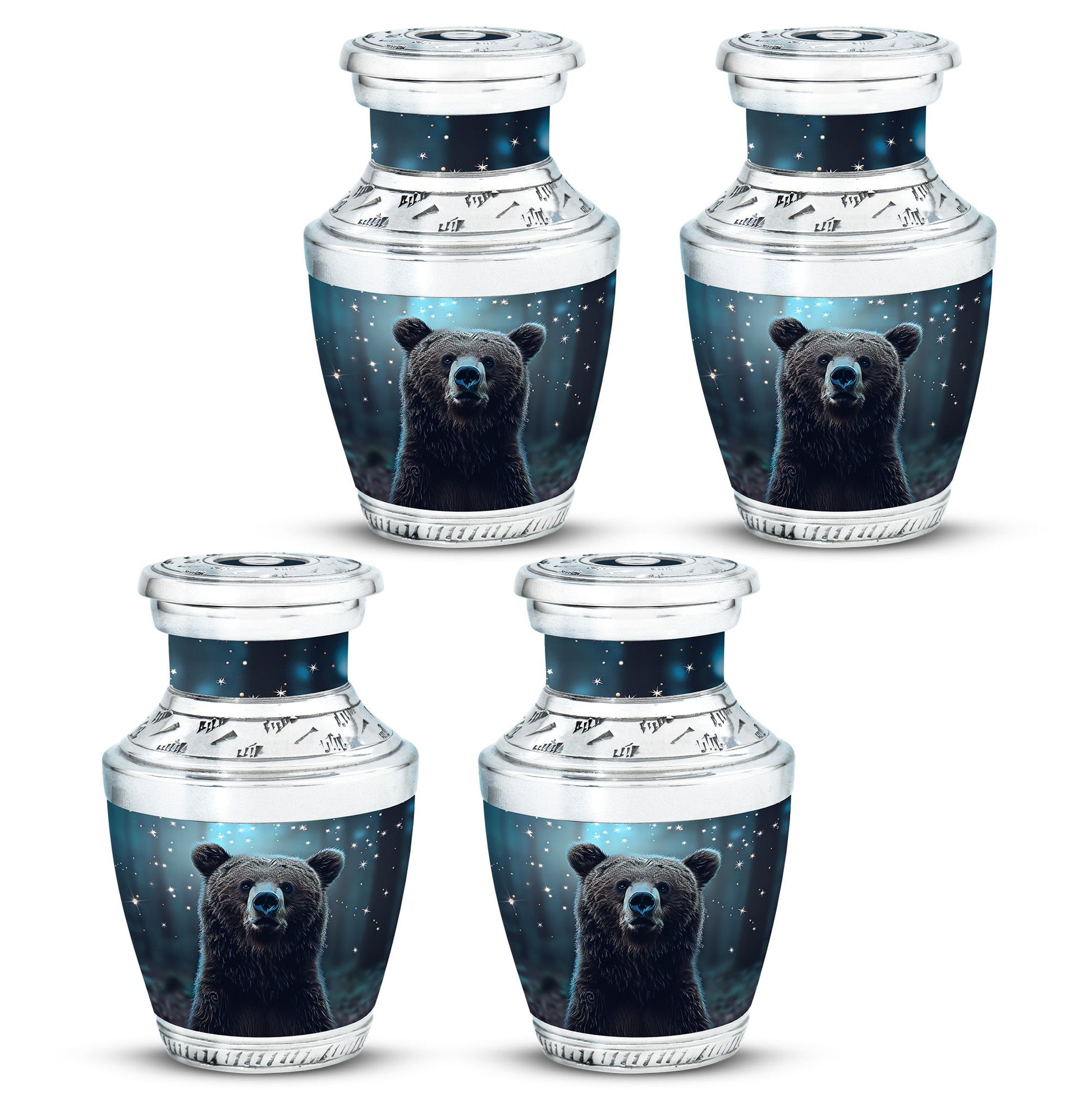 Bear Mini Urn For Ashes Adult Male Funeral, Ashes Cremation Urn
