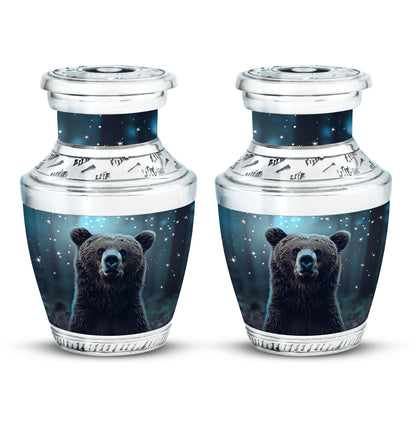 Personalized Bear Keepsake Urn for Human Ashes - 10-inch, 200 cu in - Yatskia
