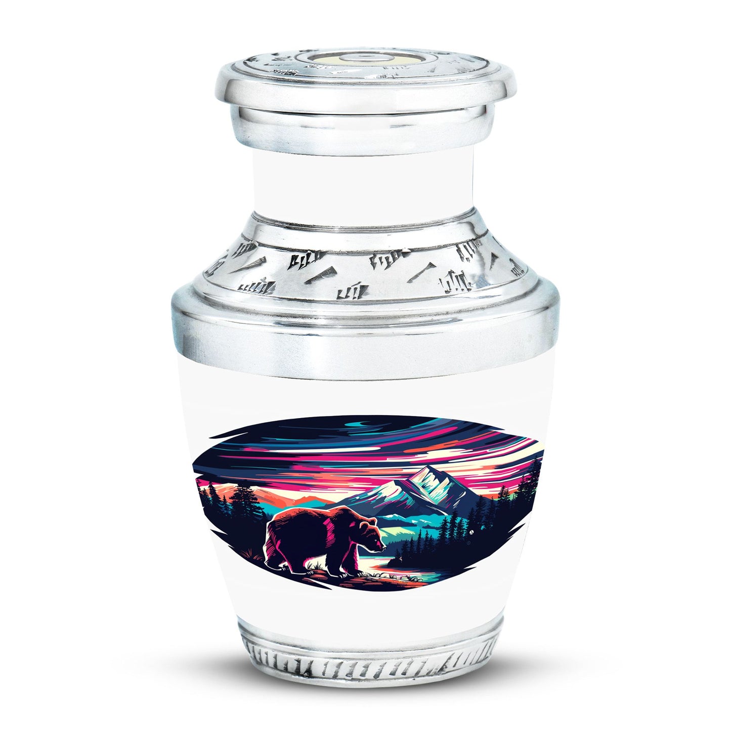 Personalized Bear Cremation Urn for Adult Male - 10-inch, 200 cu in - Yatskia