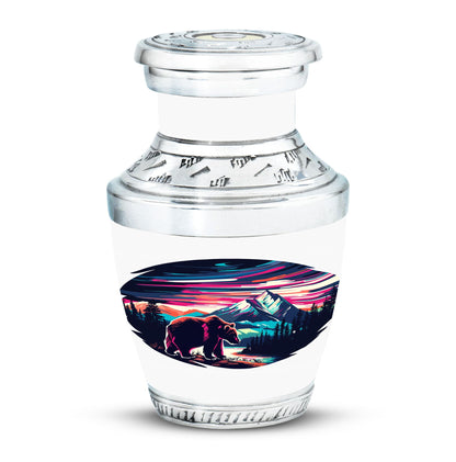 Personalized Bear Cremation Urn for Adult Male - 10-inch, 200 cu in - Yatskia