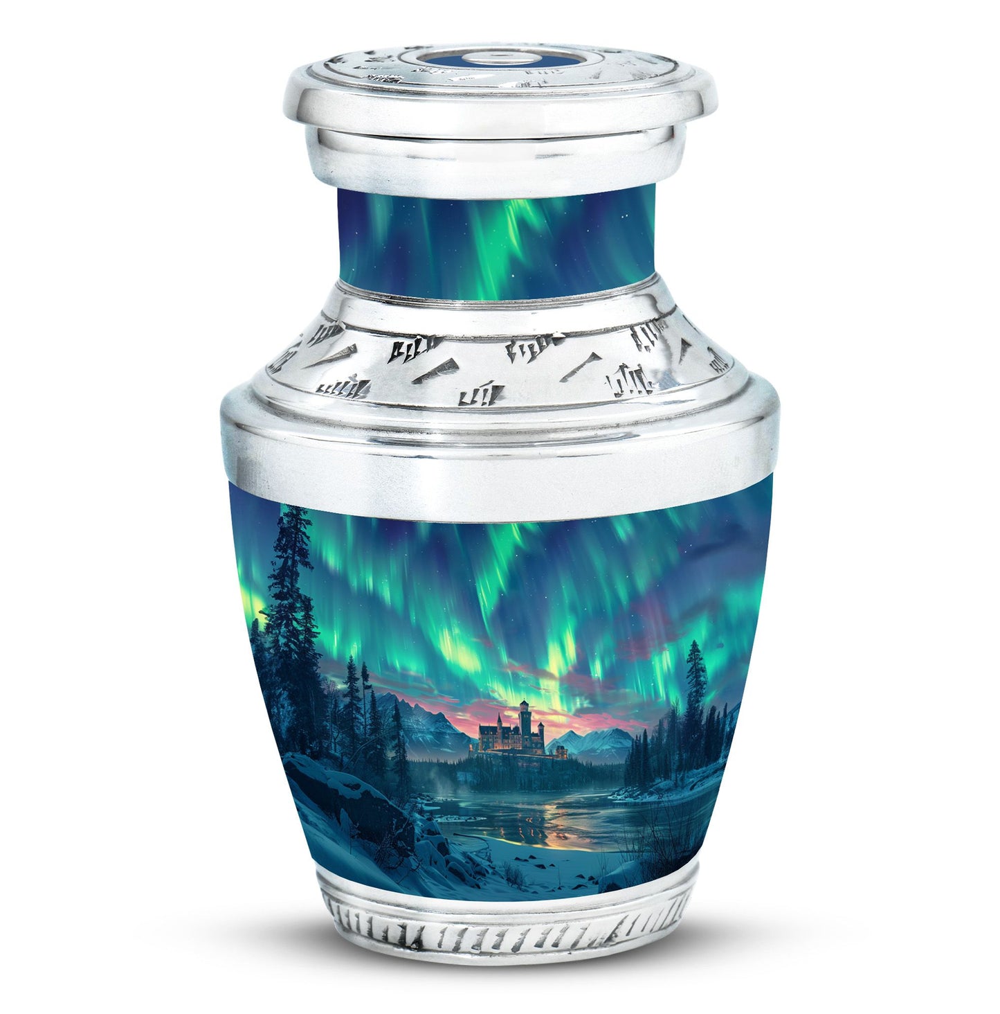 Personalized Galaxy Cremation Urn for Human Ashes - 10-inch, 200 cu in - Yatskia