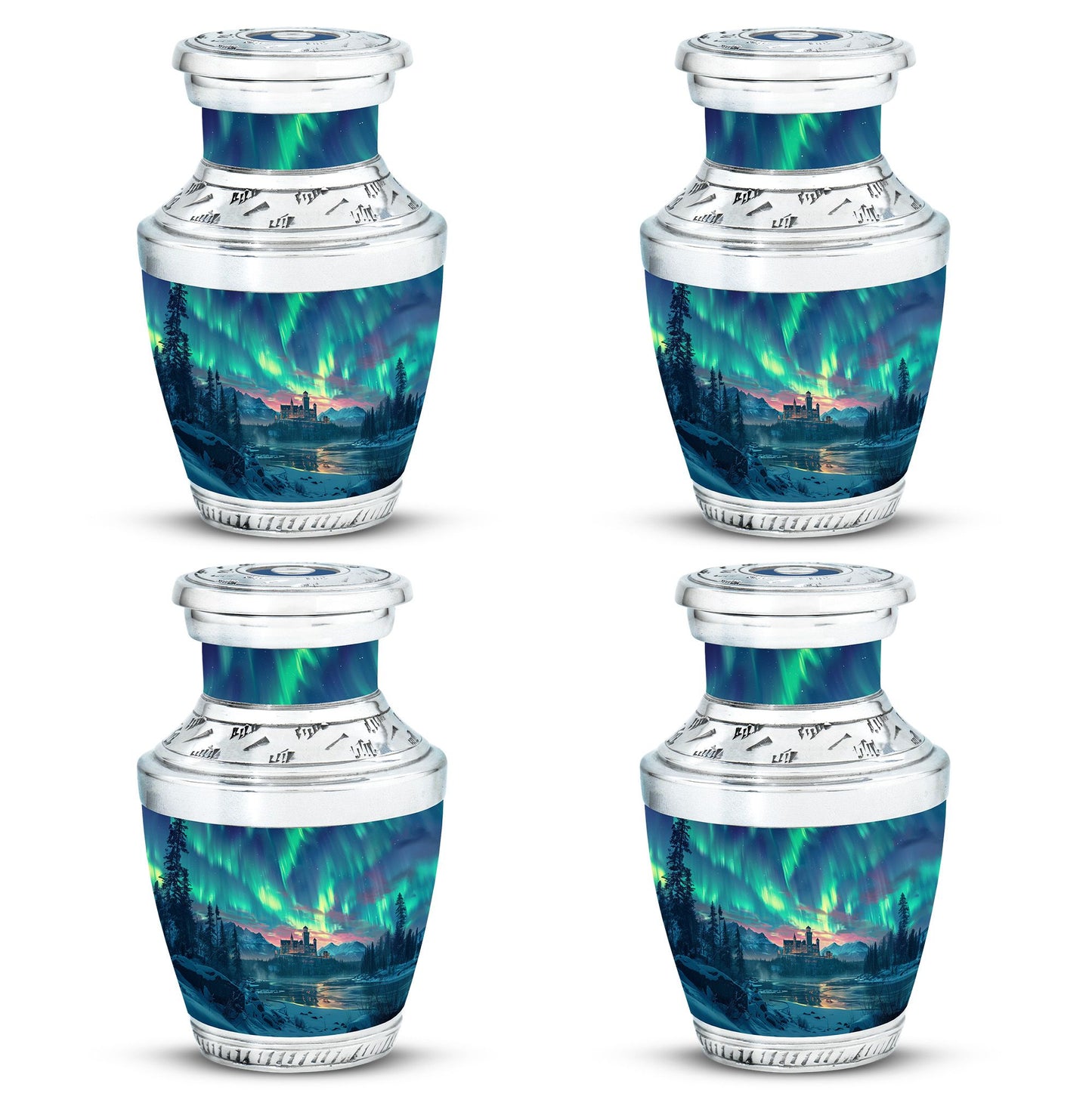 Personalized Galaxy Cremation Urn for Human Ashes - 10-inch, 200 cu in - Yatskia