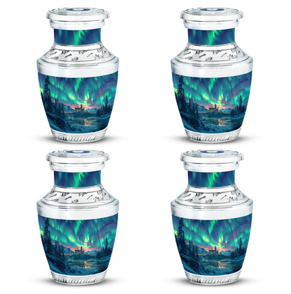Personalized Galaxy Cremation Urn for Human Ashes - 10-inch, 200 cu in - Yatskia