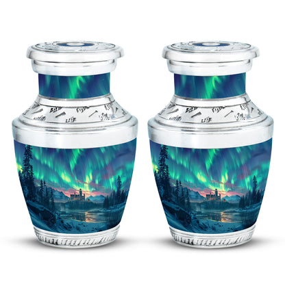 Personalized Galaxy Cremation Urn for Human Ashes - 10-inch, 200 cu in - Yatskia
