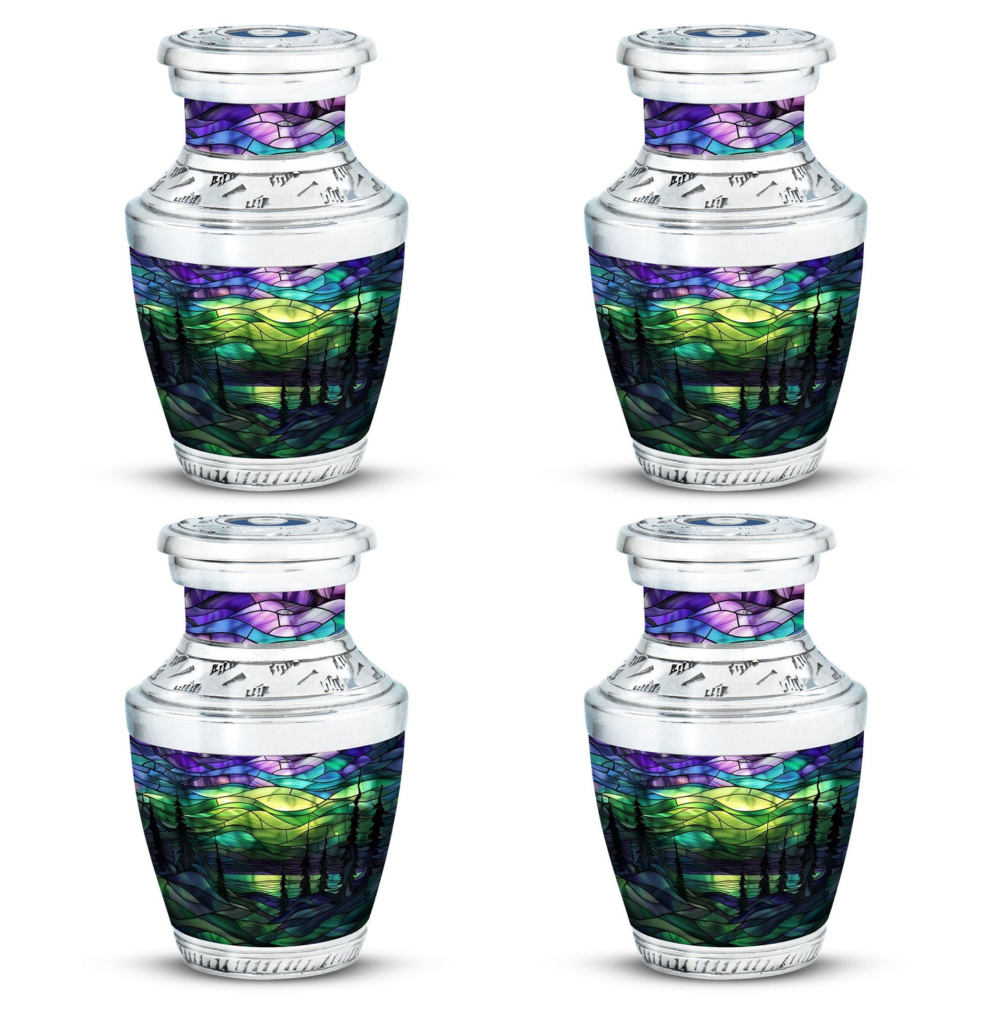 Personalized Galaxy Cremation Urn for Men & Women - 10-inch, 200 cu in - Yatskia