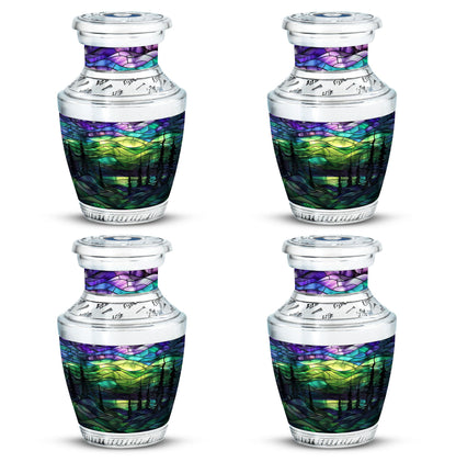 Personalized Galaxy Cremation Urn for Men & Women - 10-inch, 200 cu in - Yatskia