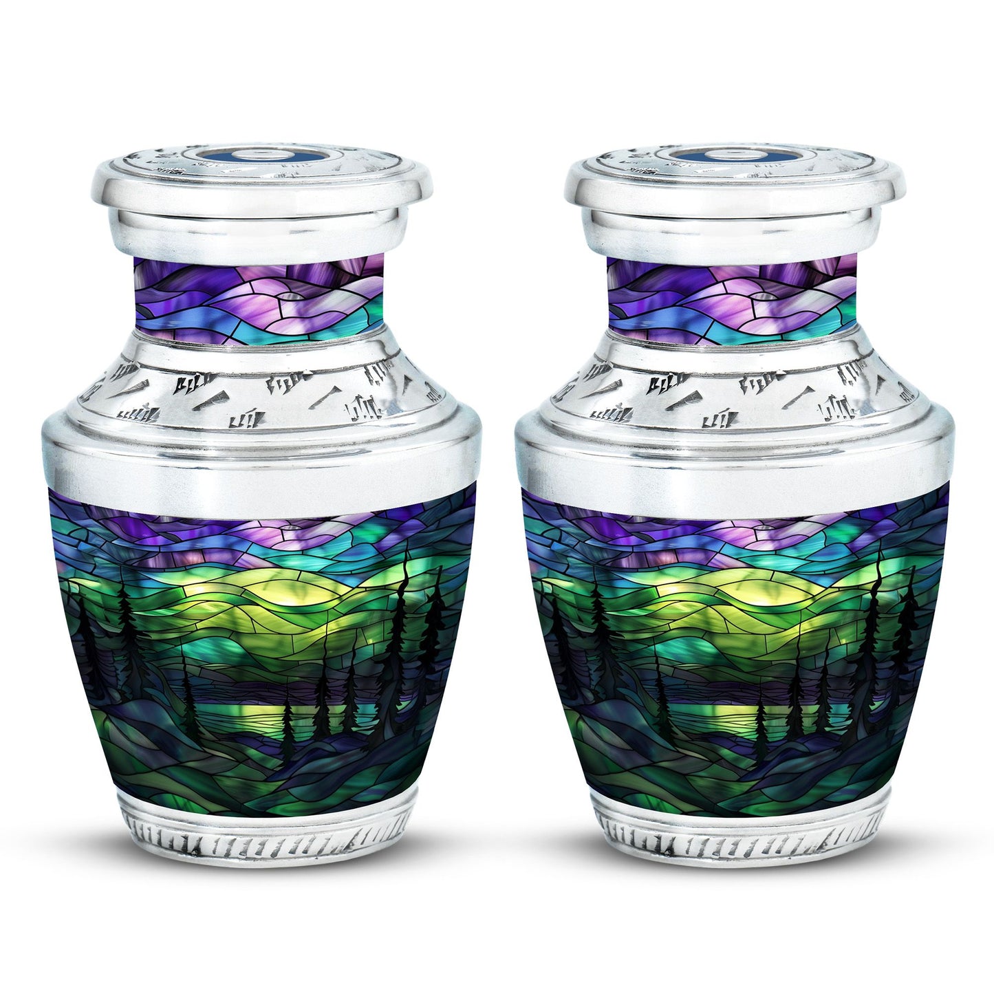 Personalized Galaxy Cremation Urn for Men & Women - 10-inch, 200 cu in - Yatskia