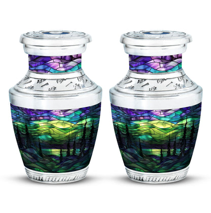 Personalized Galaxy Cremation Urn for Men & Women - 10-inch, 200 cu in - Yatskia