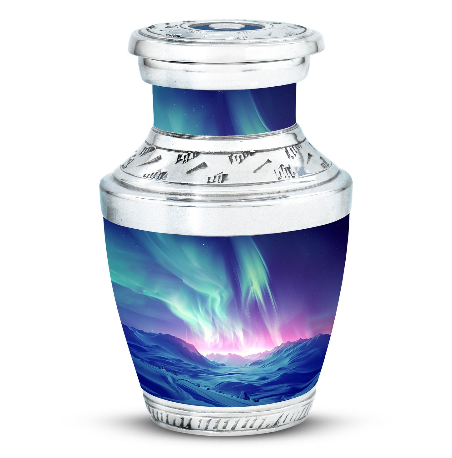 Personalized Galaxy Cremation Urn for Men & Women - 10-inch, 200 cu in - Yatskia