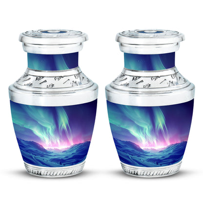 Personalized Galaxy Cremation Urn for Men & Women - 10-inch, 200 cu in - Yatskia