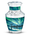 Northern Lights Large Urn For Ashes  - Cremation Urns For Man & Women