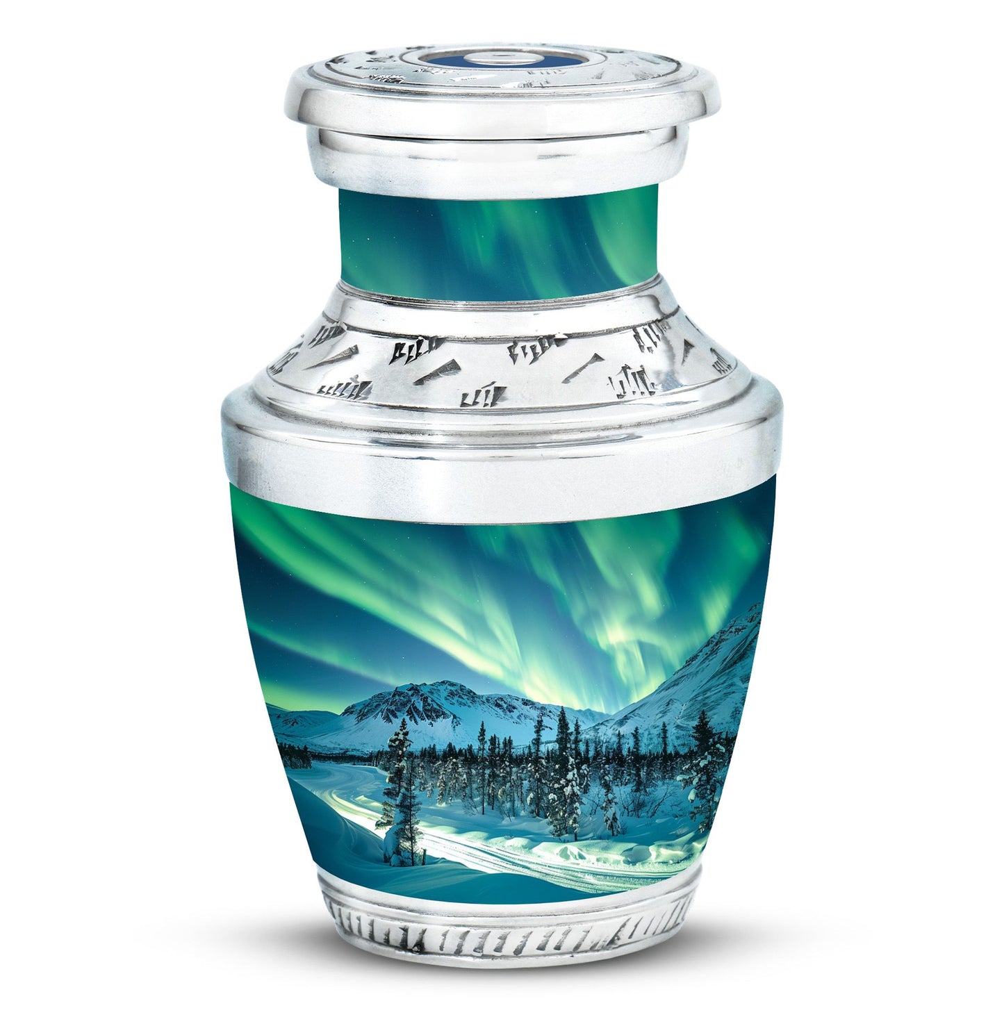 Personalized Galaxy Cremation Urn for Human Ashes - 10-inch, 200 cu in - Yatskia