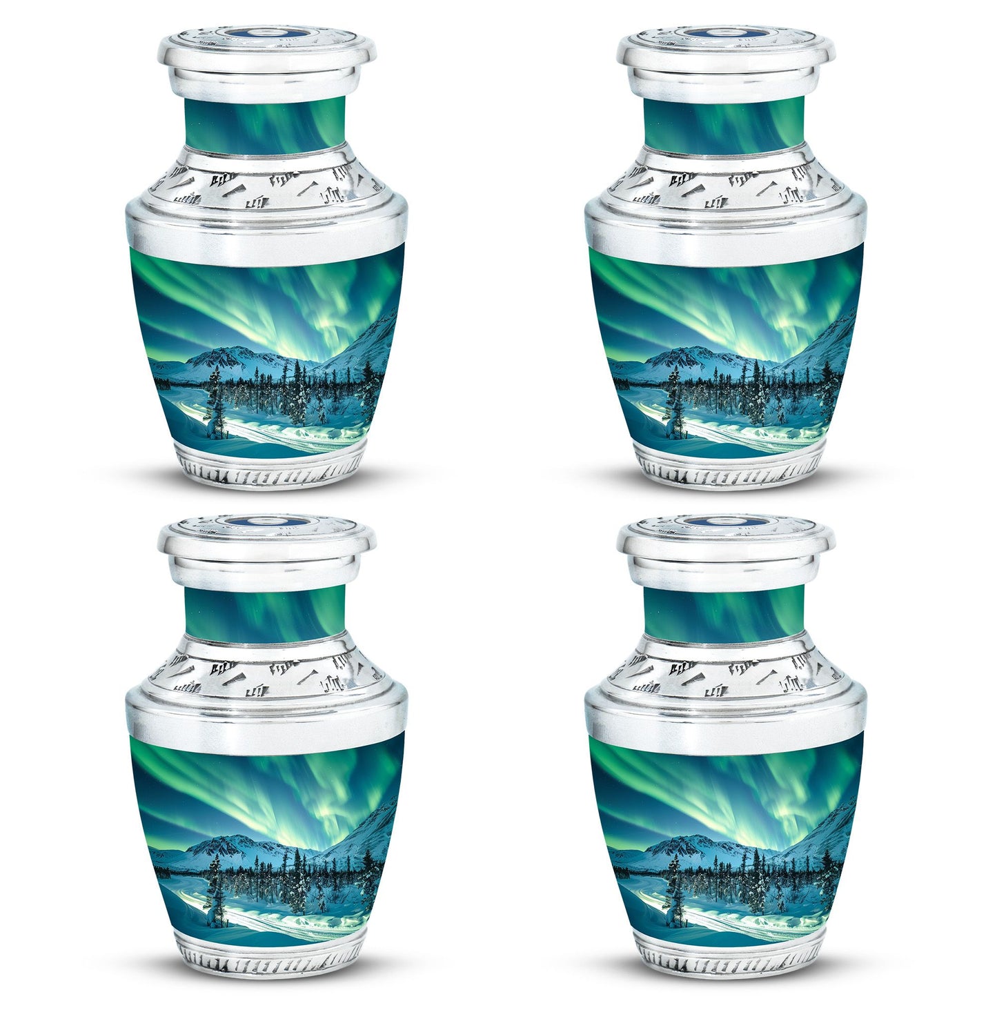 Personalized Galaxy Cremation Urn for Human Ashes - 10-inch, 200 cu in - Yatskia