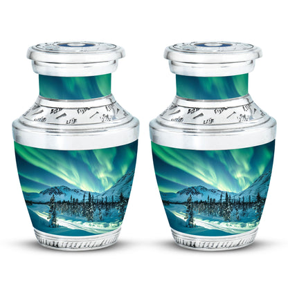 Personalized Galaxy Cremation Urn for Human Ashes - 10-inch, 200 cu in - Yatskia