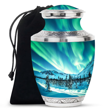 Personalized Galaxy Cremation Urn for Human Ashes - 10-inch, 200 cu in - Yatskia