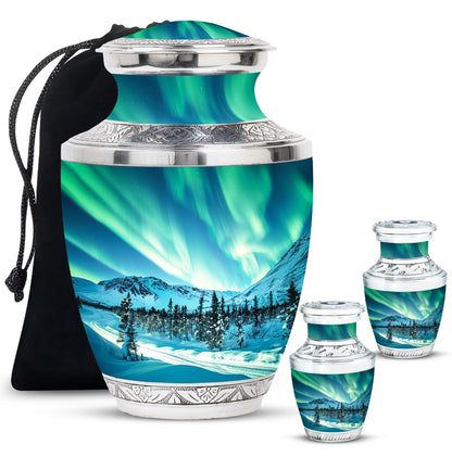 Personalized Galaxy Cremation Urn for Human Ashes - 10-inch, 200 cu in - Yatskia