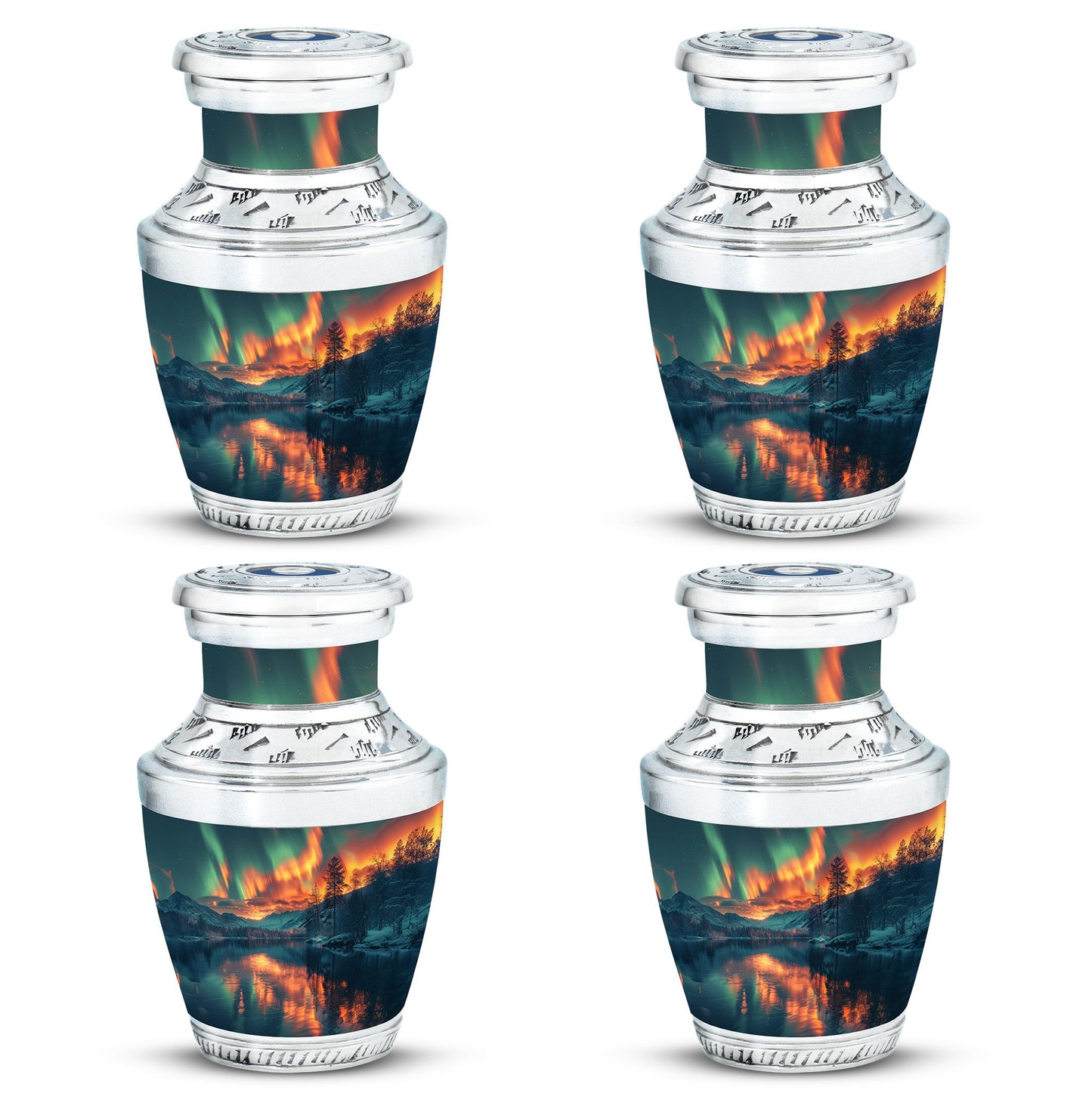 Personalized Galaxy Keepsake Urn for Human Ashes - 3-inch, 3 cu in - Yatskia