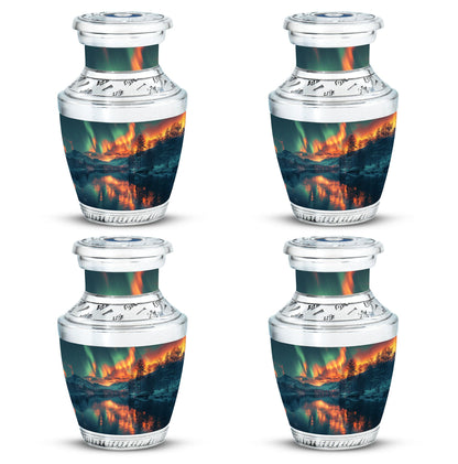Personalized Galaxy Keepsake Urn for Human Ashes - 3-inch, 3 cu in - Yatskia