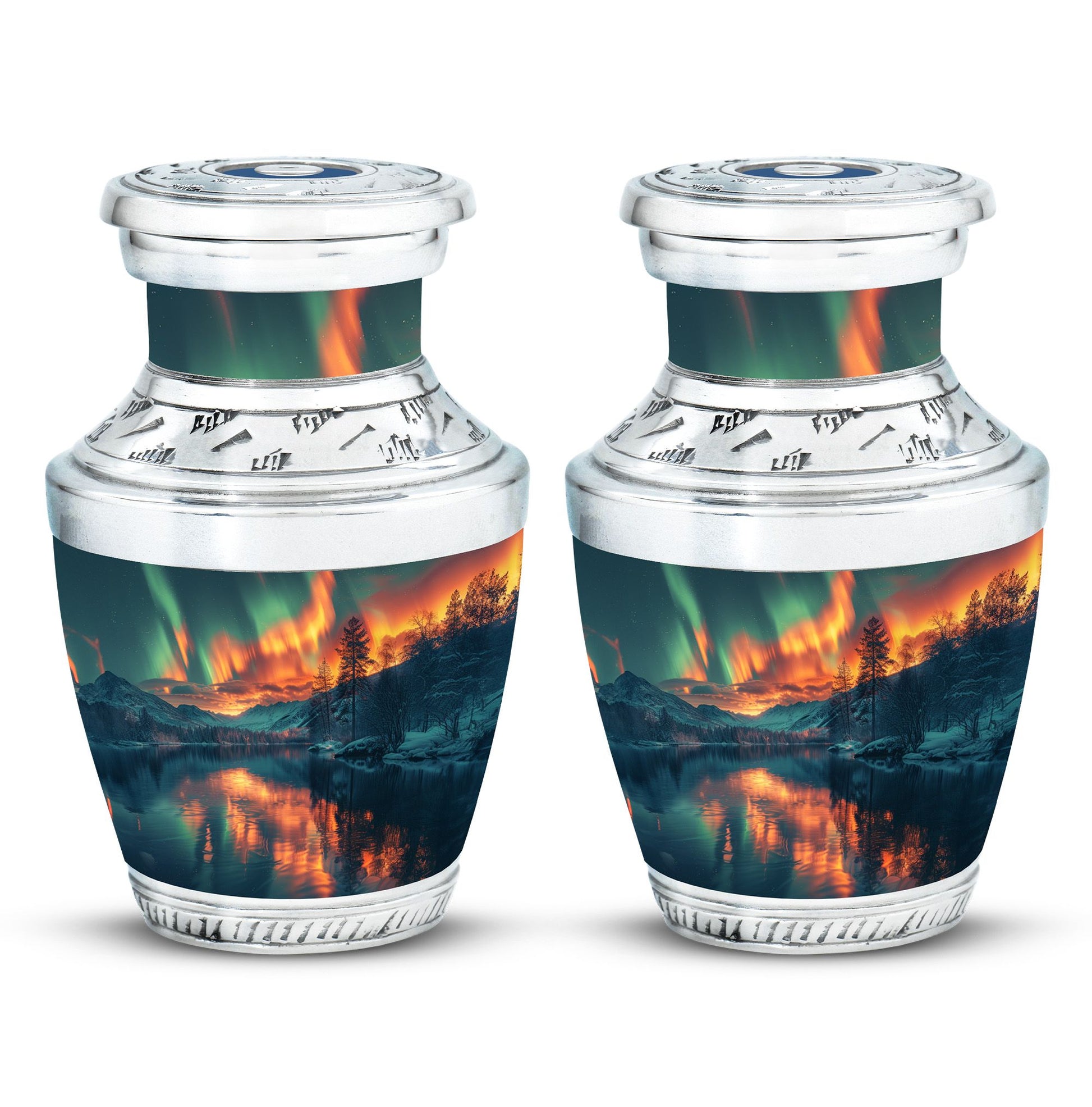 Northern Lights Cremation Keepsake Urns For Ashes - Cremation Urn Human