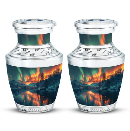 Personalized Galaxy Keepsake Urn for Human Ashes - 3-inch, 3 cu in - Yatskia