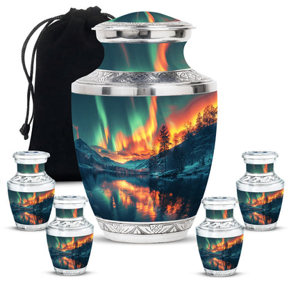 Personalized Galaxy Keepsake Urn for Human Ashes - 3-inch, 3 cu in - Yatskia