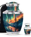 Northern Lights Cremation Keepsake Urns For Ashes - Cremation Urn Human