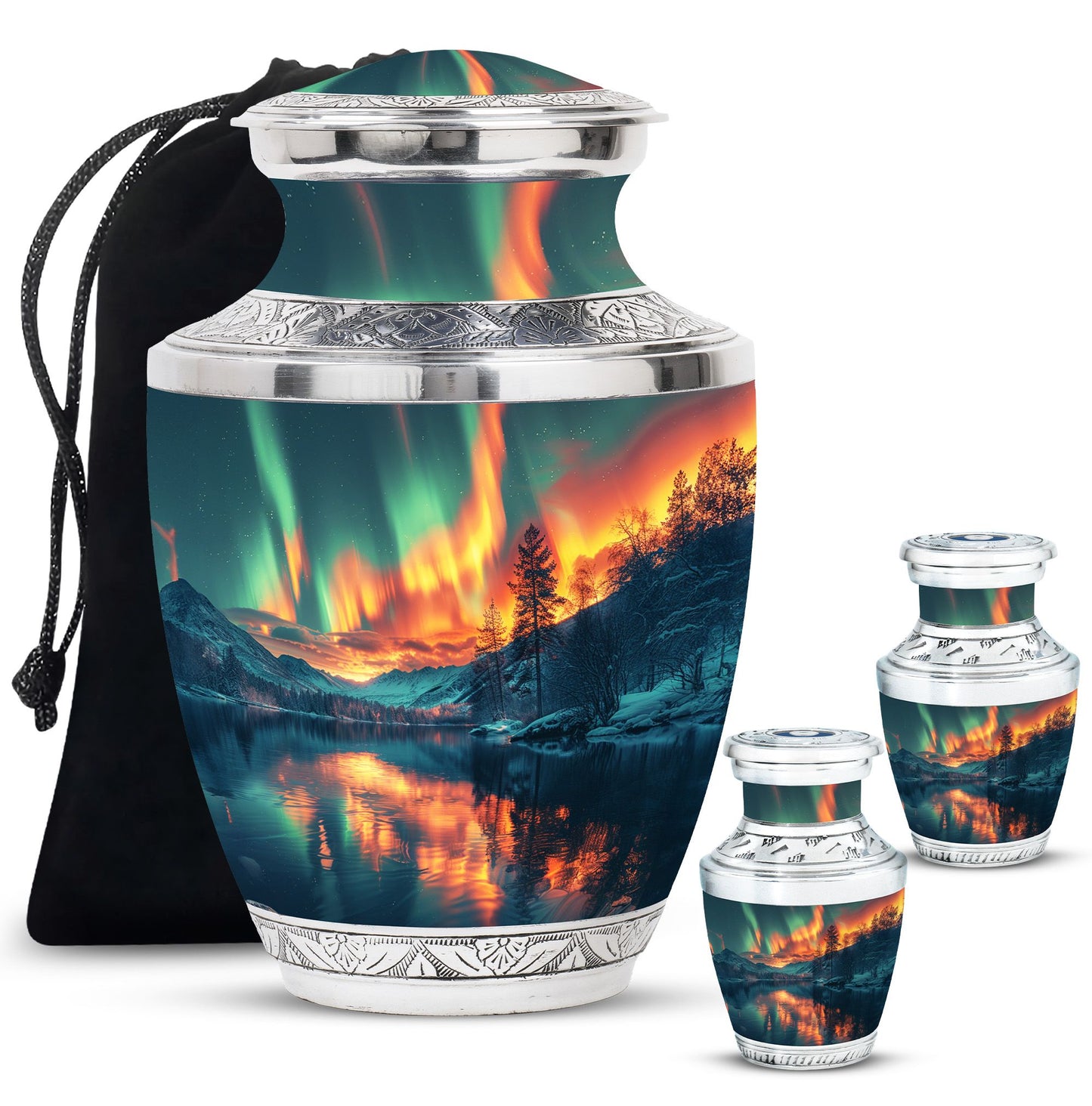 Personalized Galaxy Keepsake Urn for Human Ashes - 3-inch, 3 cu in - Yatskia