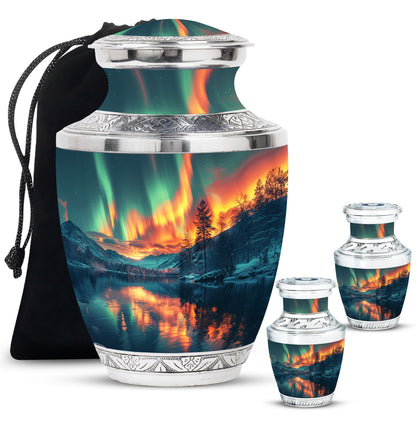 Personalized Galaxy Keepsake Urn for Human Ashes - 3-inch, 3 cu in - Yatskia
