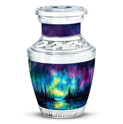 Personalized Galaxy Keepsake Urn for Human Ashes - 3-inch, 3 cu in - Yatskia