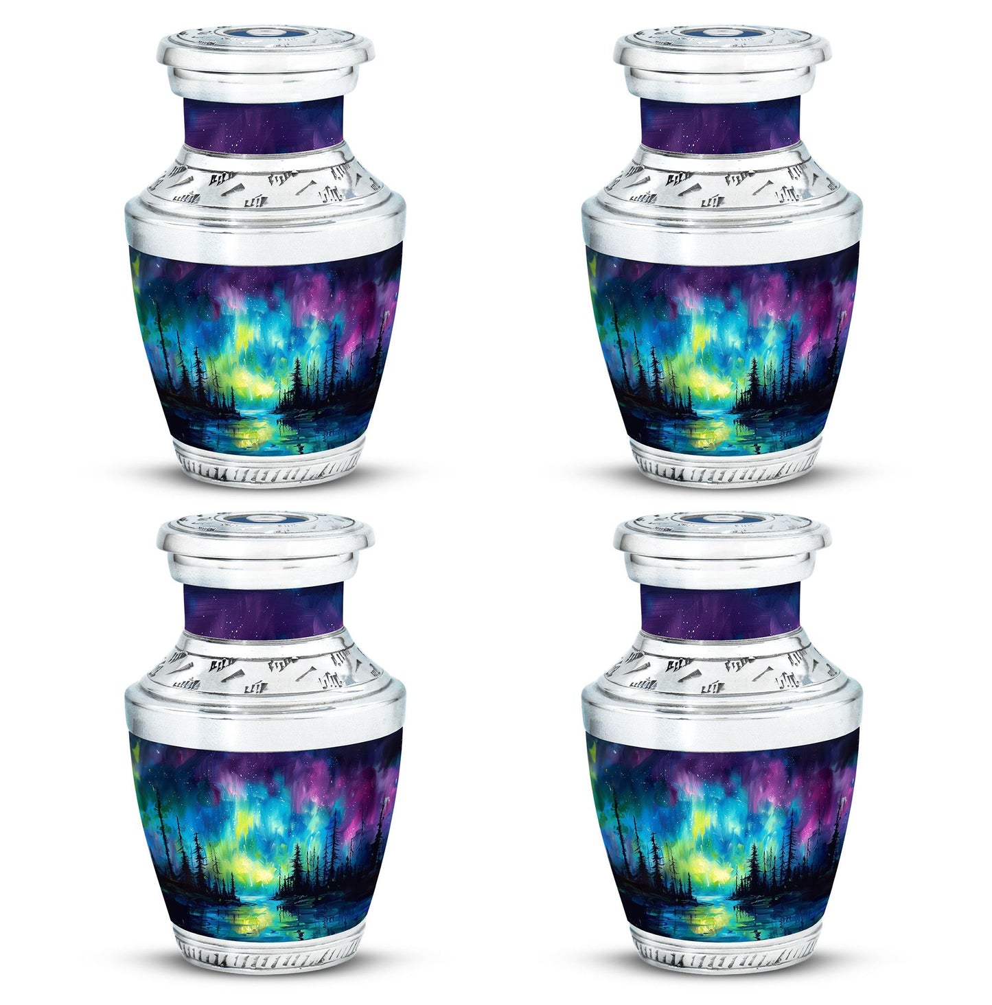 Personalized Galaxy Keepsake Urn for Human Ashes - 3-inch, 3 cu in - Yatskia