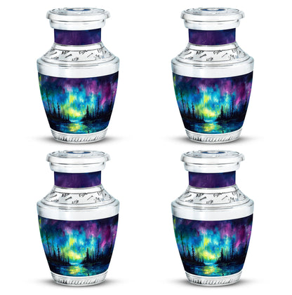 Personalized Galaxy Keepsake Urn for Human Ashes - 3-inch, 3 cu in - Yatskia