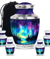 Northern Lights Cremation Urns For Human Ashes - Urn Keepsake Set