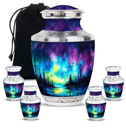 Personalized Galaxy Keepsake Urn for Human Ashes - 3-inch, 3 cu in - Yatskia