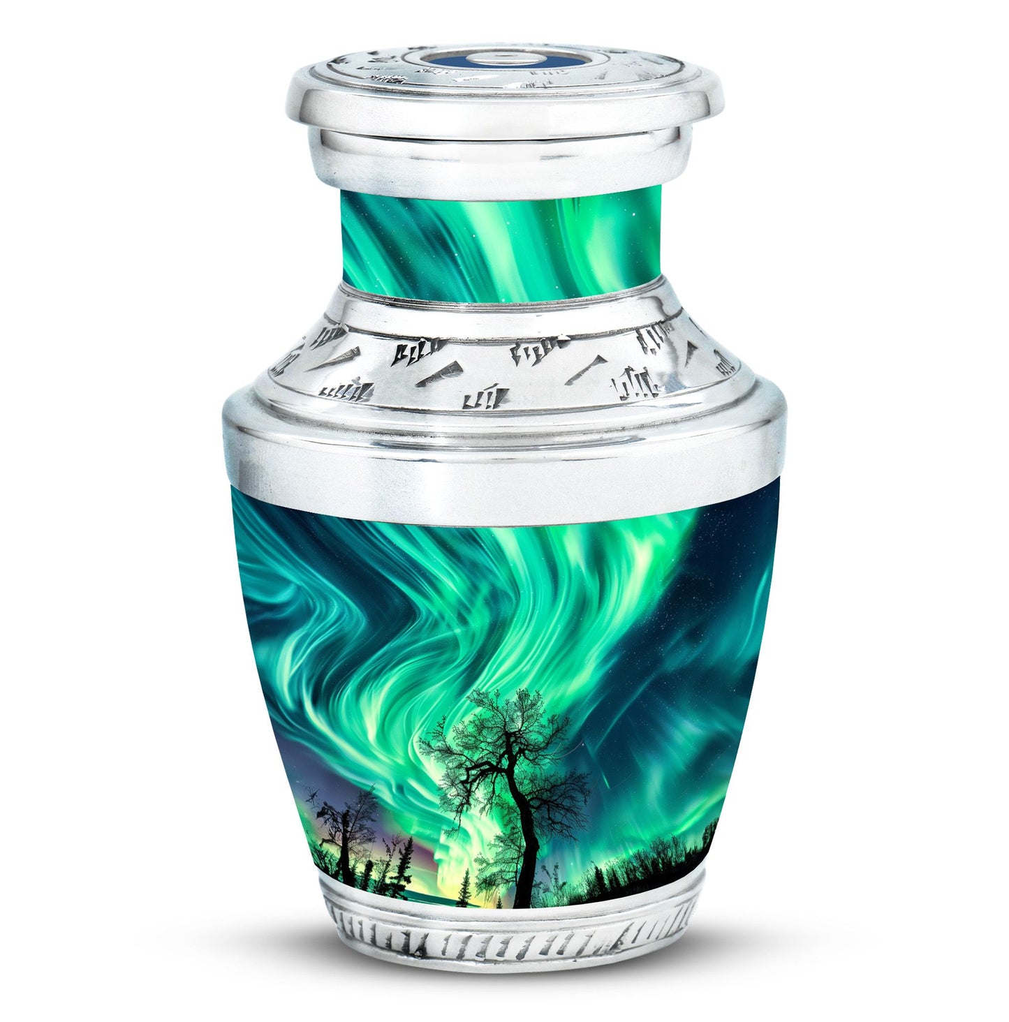 Personalized Galaxy Keepsake Urn for Human Ashes - 3-inch, 3 cu in - Yatskia
