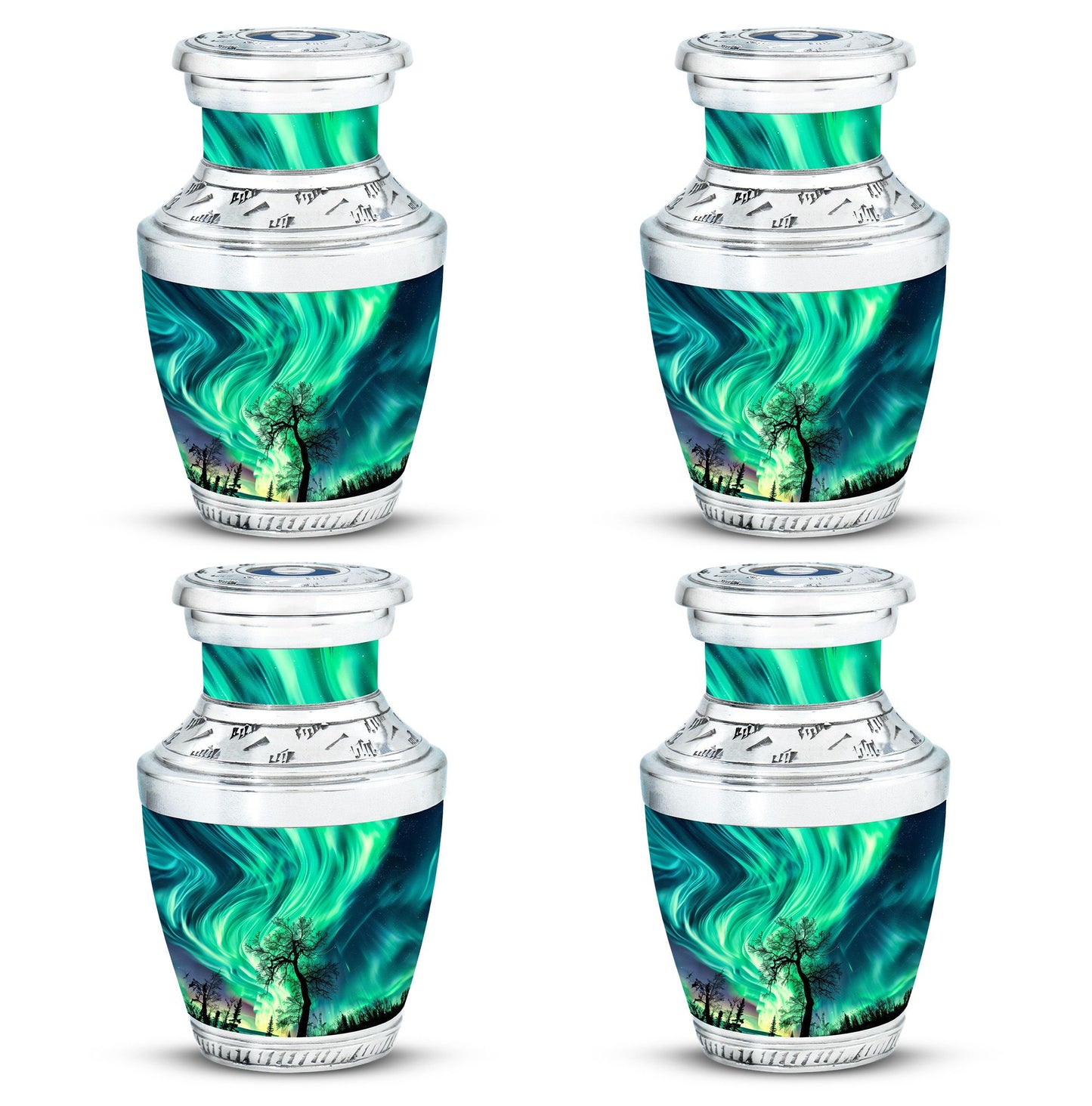 Personalized Galaxy Keepsake Urn for Human Ashes - 3-inch, 3 cu in - Yatskia