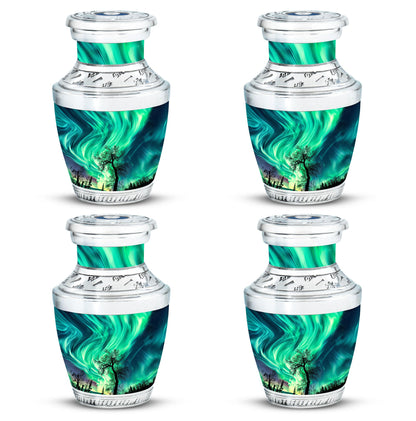 Personalized Galaxy Keepsake Urn for Human Ashes - 3-inch, 3 cu in - Yatskia