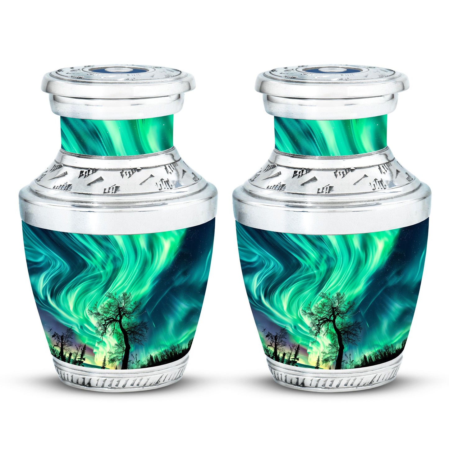 Personalized Galaxy Keepsake Urn for Human Ashes - 3-inch, 3 cu in - Yatskia