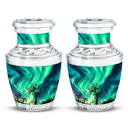 Personalized Galaxy Keepsake Urn for Human Ashes - 3-inch, 3 cu in - Yatskia