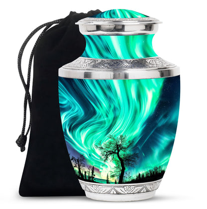 Personalized Galaxy Keepsake Urn for Human Ashes - 3-inch, 3 cu in - Yatskia