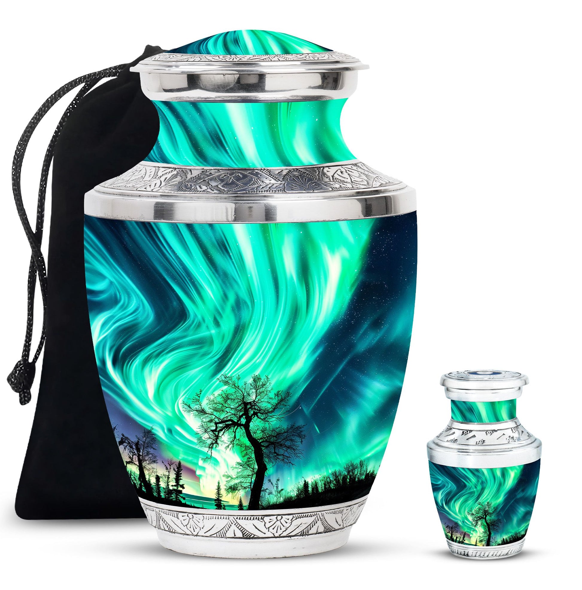 Northern Lights Cremation Urns For Human Ashes -  Human Ashes Keepsake