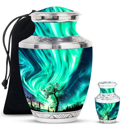 Personalized Galaxy Keepsake Urn for Human Ashes - 3-inch, 3 cu in - Yatskia